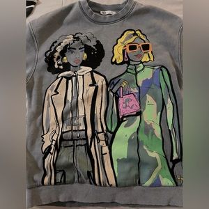 Zara sweatshirt (abstract)